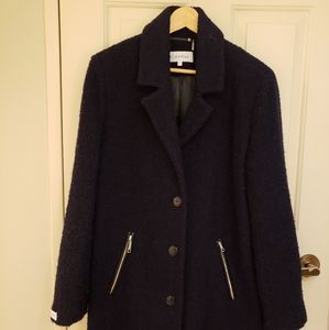 Calvin Klein Boyfriend Style Wool Coat
